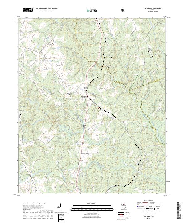 Apalachee topographic map thumbnail