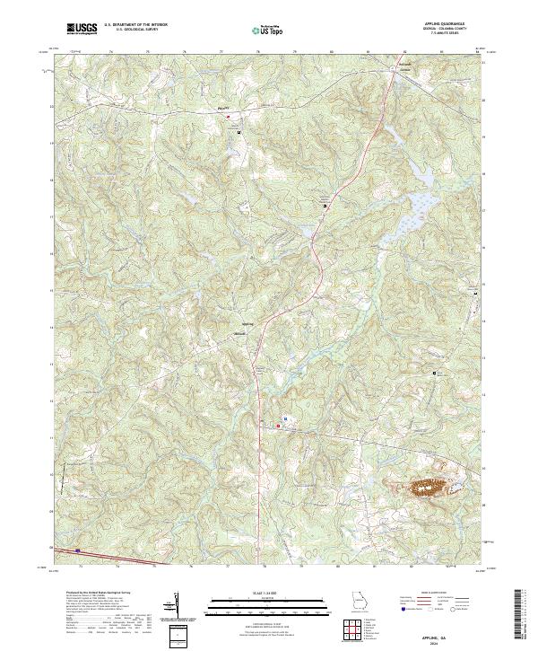 Appling topographic map thumbnail