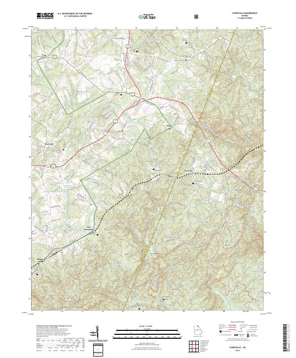 Ayersville topographic map thumbnail