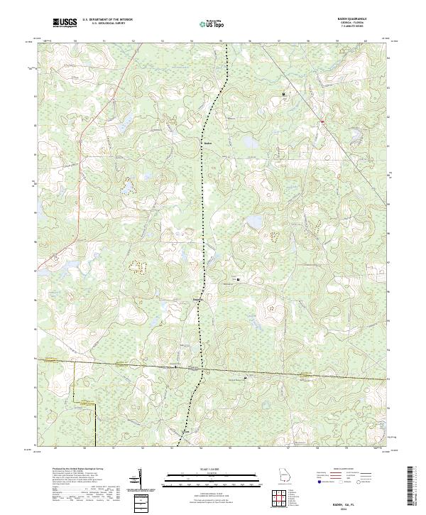 Baden topographic map thumbnail