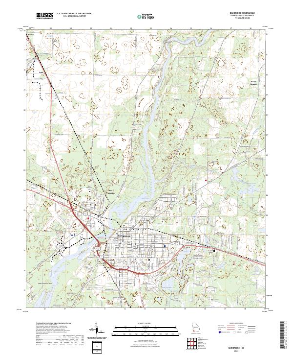 Bainbridge topographic map thumbnail