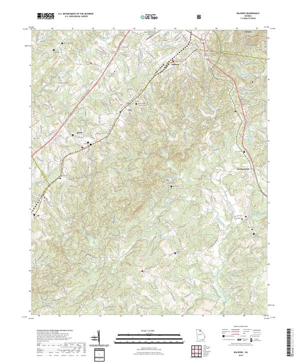 Baldwin topographic map thumbnail