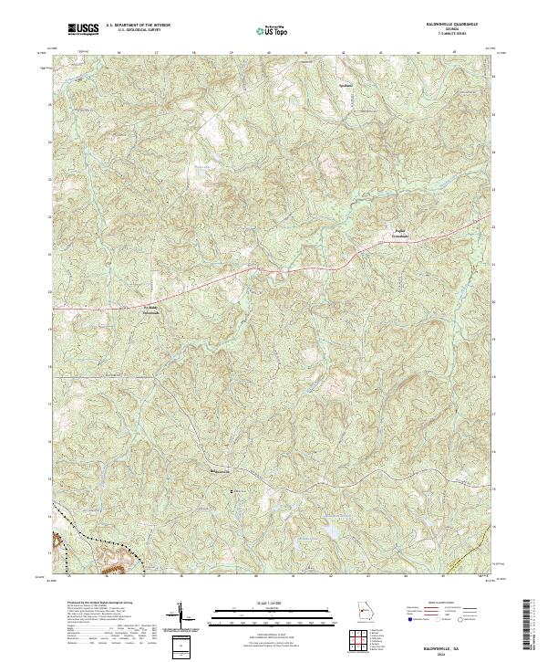 Baldwinville topographic map thumbnail