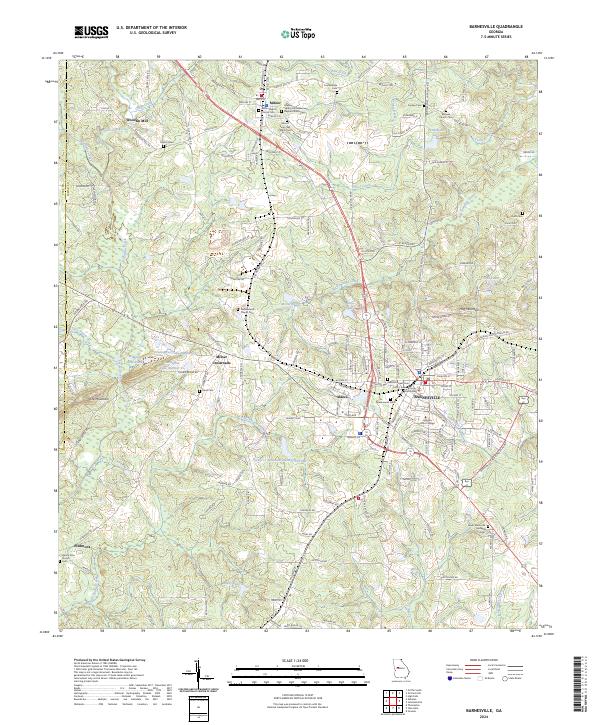 Barnesville topographic map thumbnail