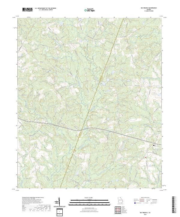 Bay Branch topographic map thumbnail