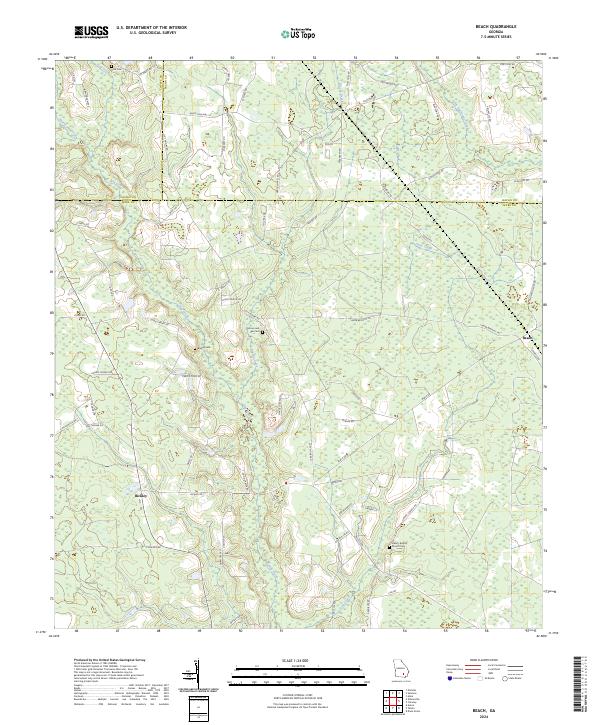 Beach topographic map thumbnail