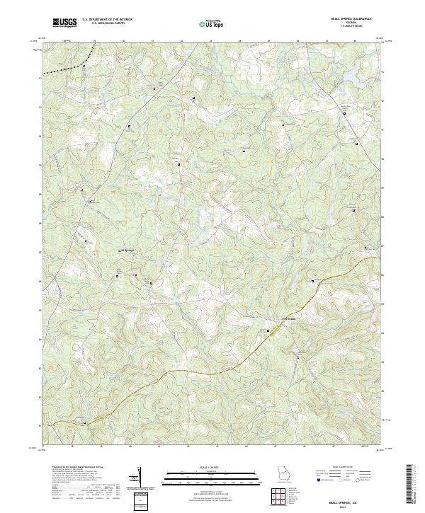 Beall Springs 2024 topographic map thumbnail
