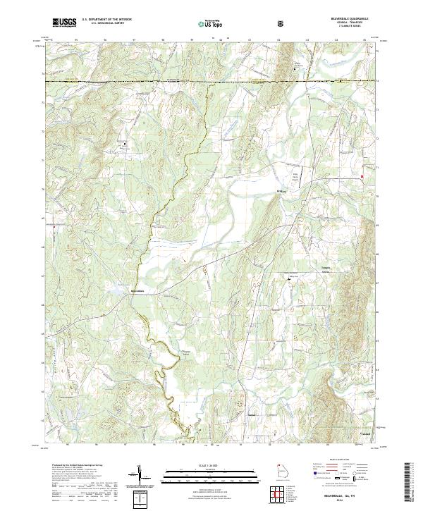 Beaverdale topographic map thumbnail