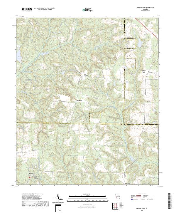 Benevolence topographic map thumbnail
