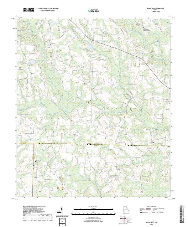 Berlin West topographic map thumbnail