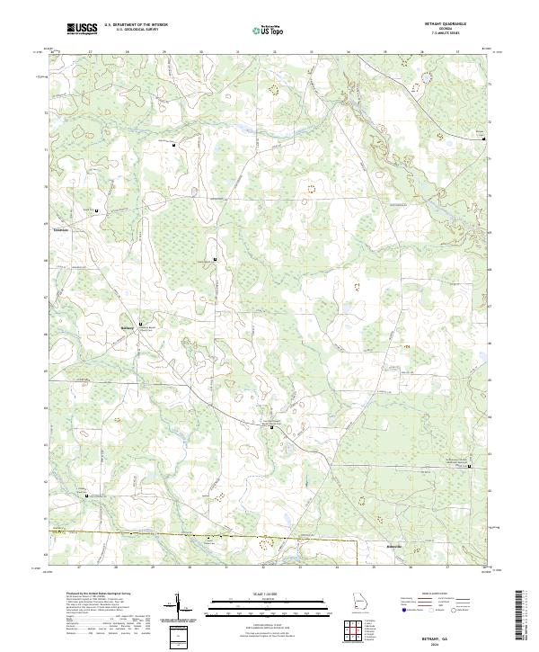 Bethany topographic map thumbnail