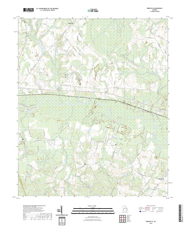 Birdsville topographic map thumbnail