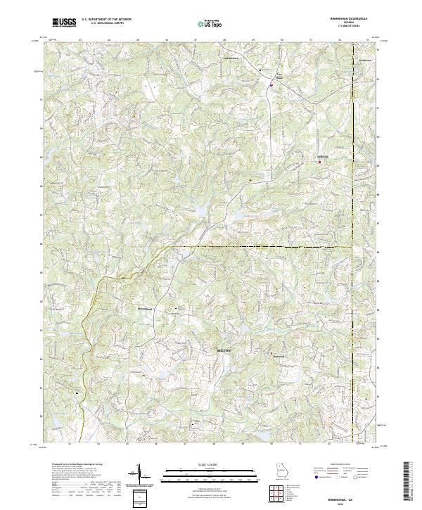 Birmingham topographic map thumbnail