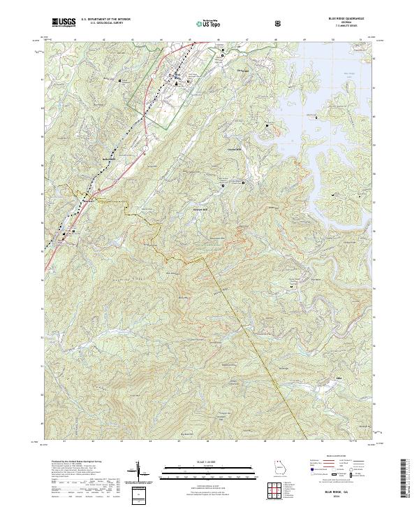 Blue Ridge topographic map thumbnail
