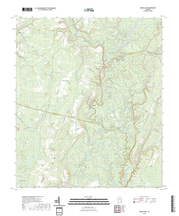 Boons Lake topographic map thumbnail