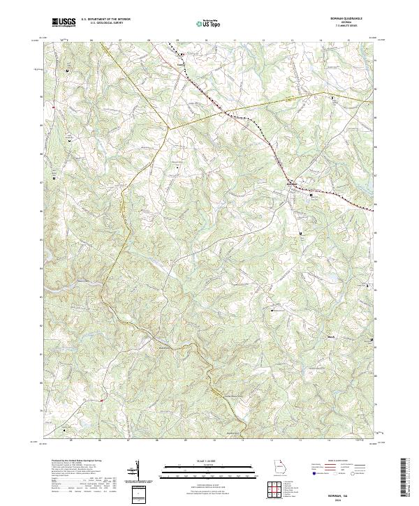 Bowman topographic map thumbnail