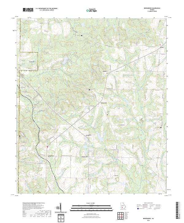 Bridgeboro topographic map thumbnail