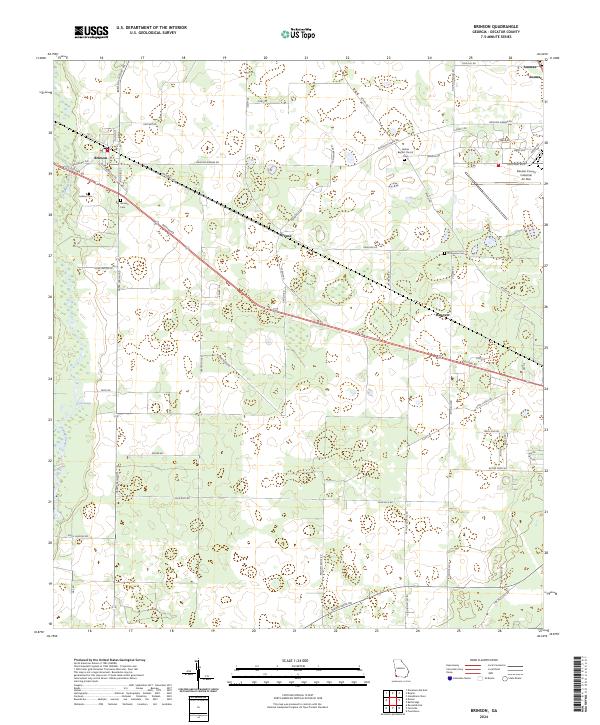 Brinson topographic map thumbnail