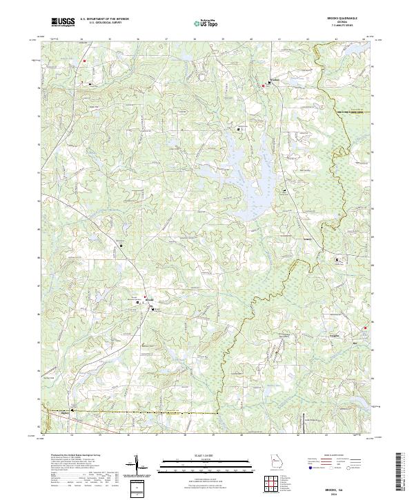 Brooks topographic map thumbnail