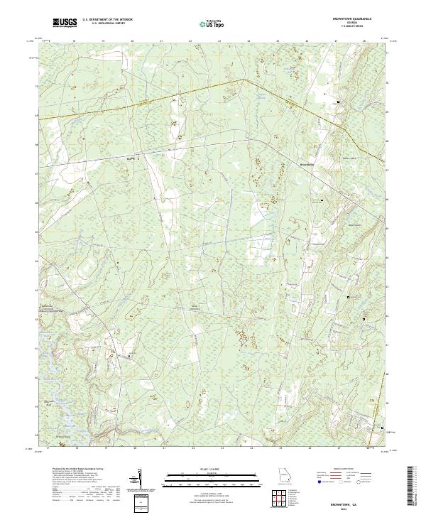 Browntown topographic map thumbnail