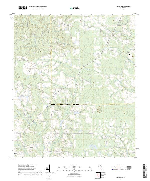 Broxton NE topographic map thumbnail