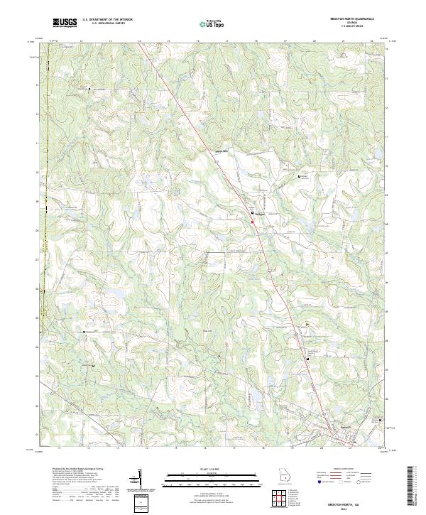 Broxton North topographic map thumbnail