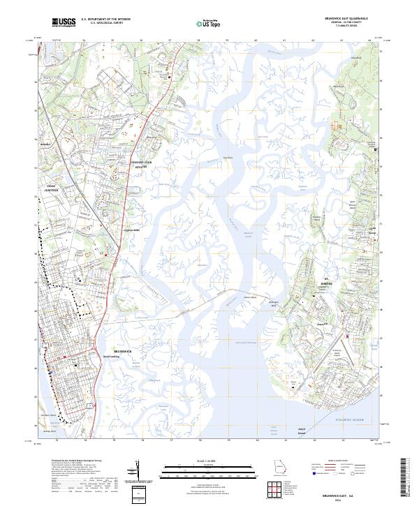 Brunswick East topographic map thumbnail