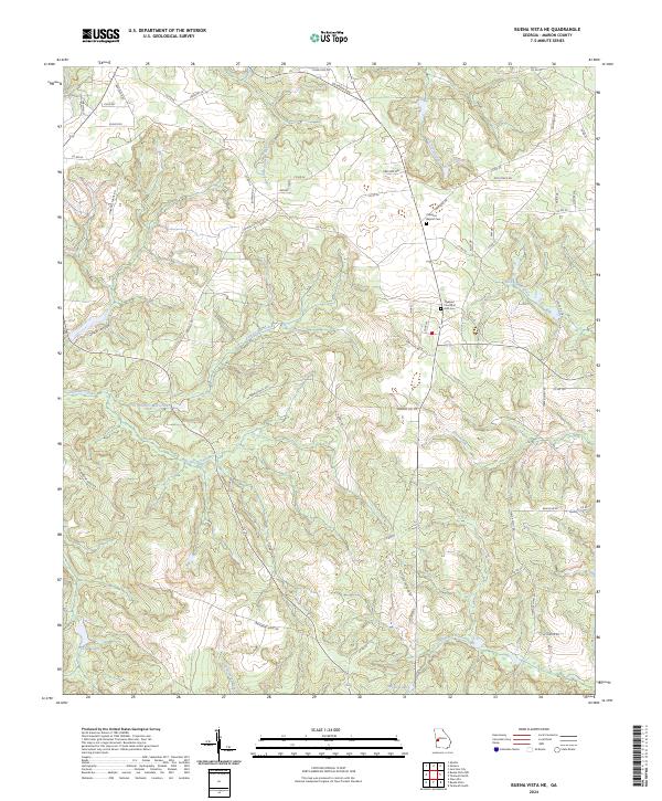 Buena Vista NE topographic map thumbnail