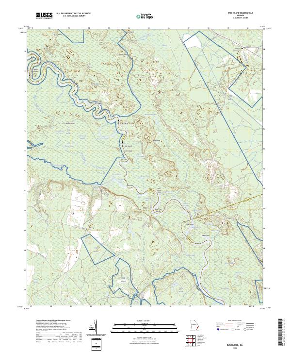 Bug Island 2024 topographic map thumbnail