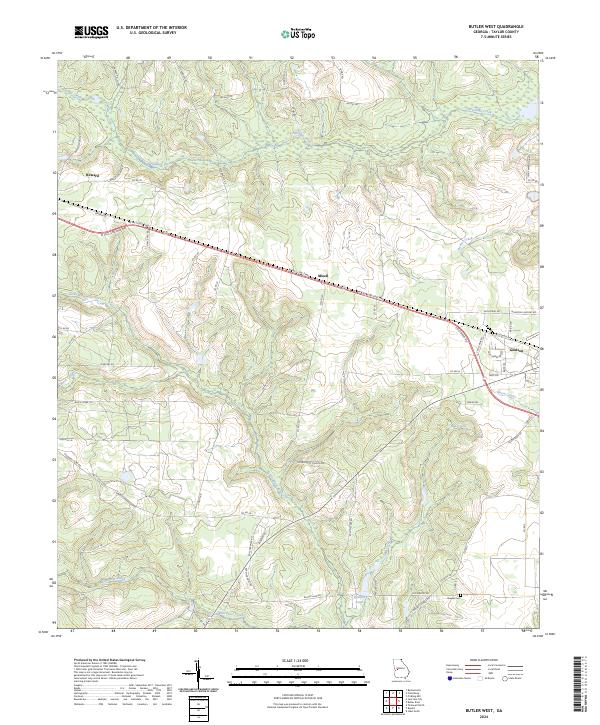 Butler West topographic map thumbnail