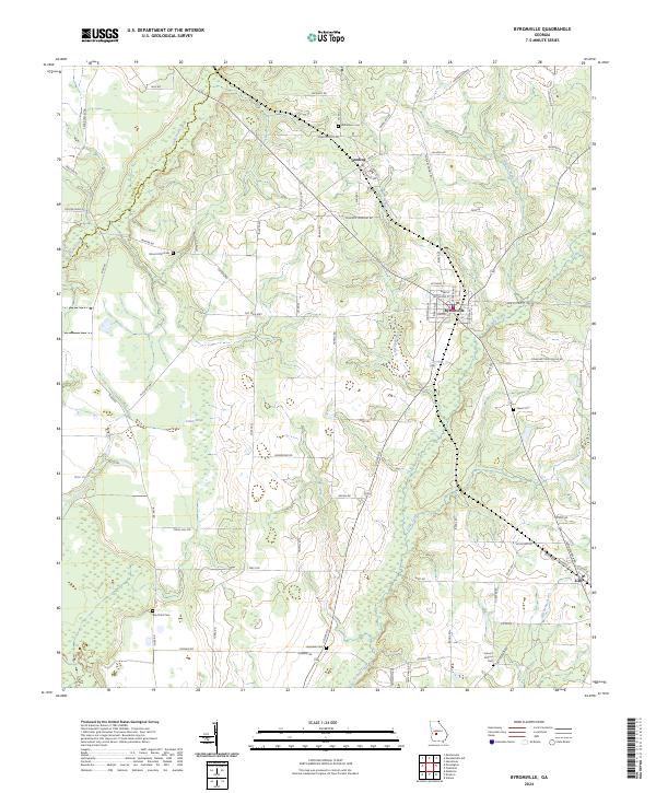 Byromville topographic map thumbnail