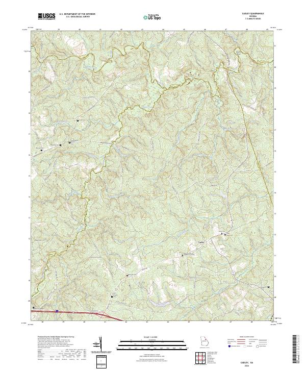 Cadley topographic map thumbnail