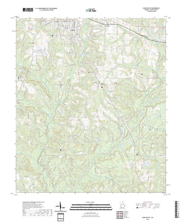 Cairo South topographic map thumbnail