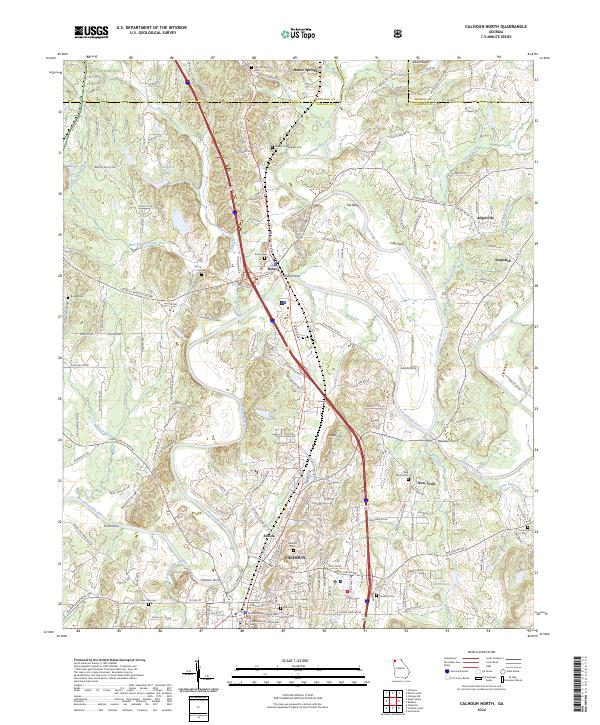 Calhoun North topographic map thumbnail
