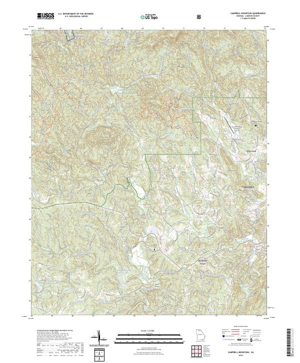 Campbell Mountain topographic map thumbnail