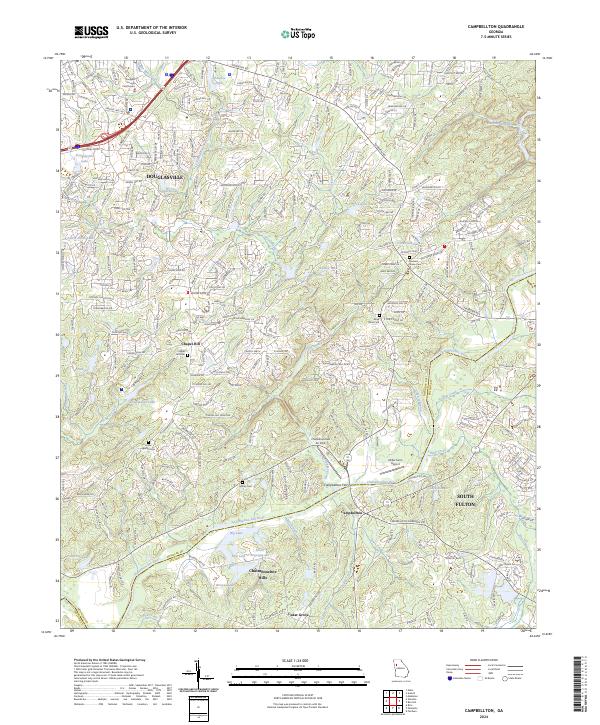 Campbellton topographic map thumbnail