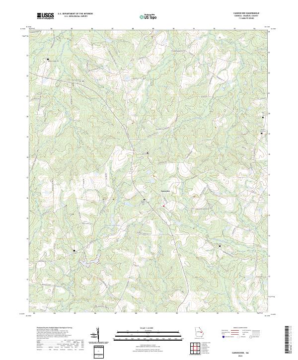 Canoochee topographic map thumbnail