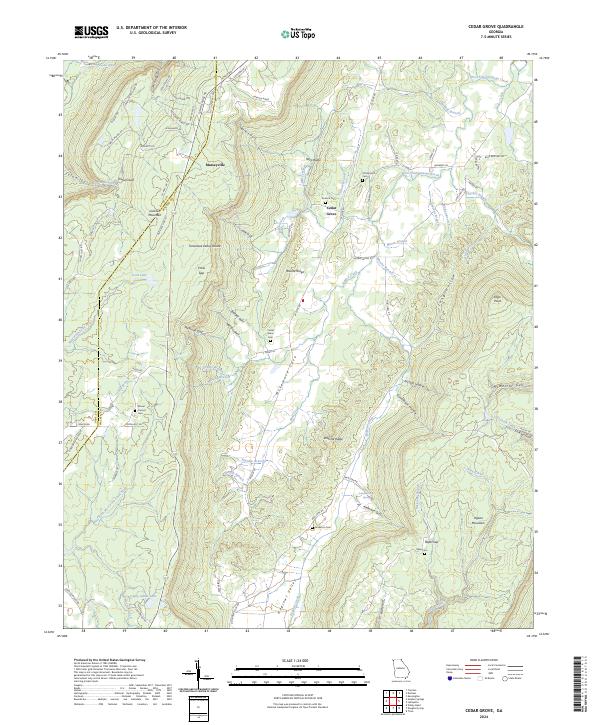 Cedar Grove topographic map thumbnail