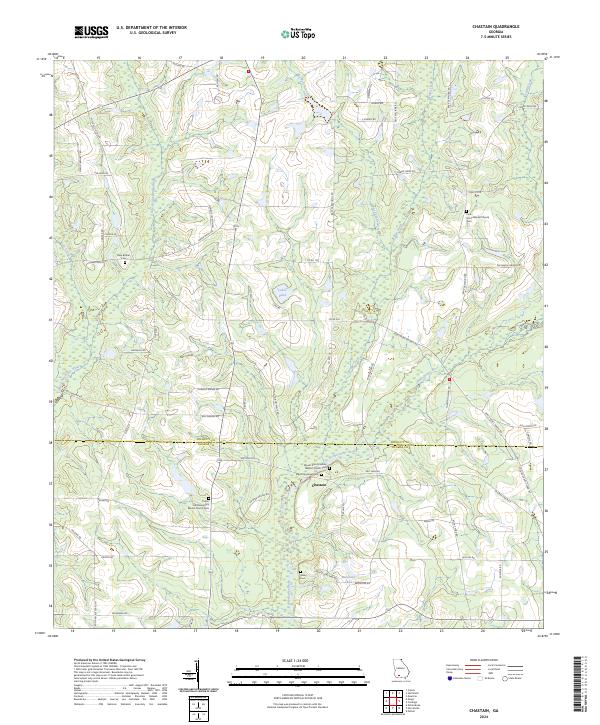 Chastain topographic map thumbnail