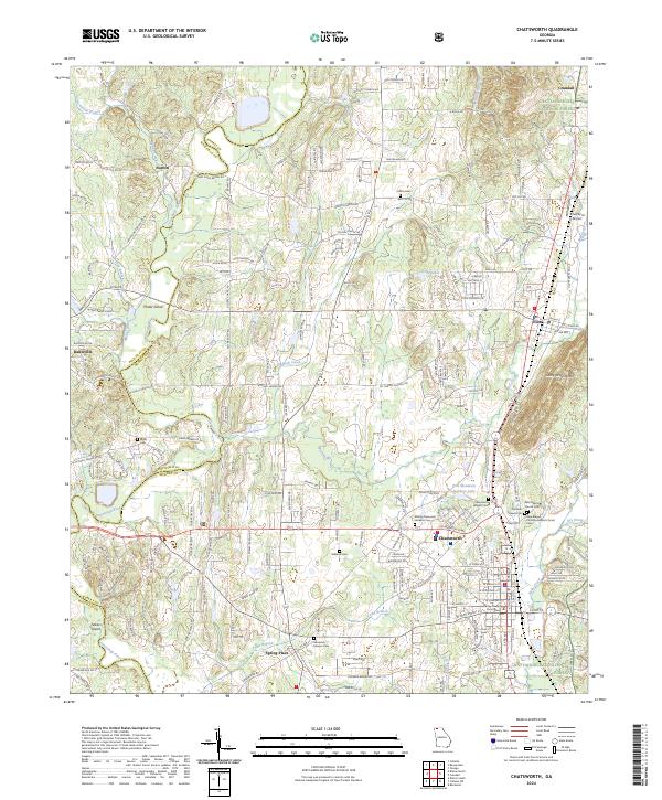 Chatsworth topographic map thumbnail