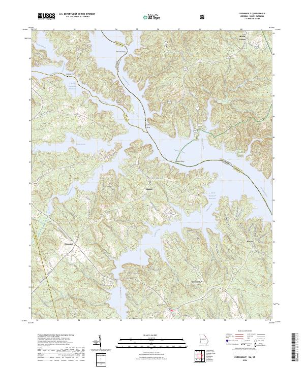 Chennault topographic map thumbnail
