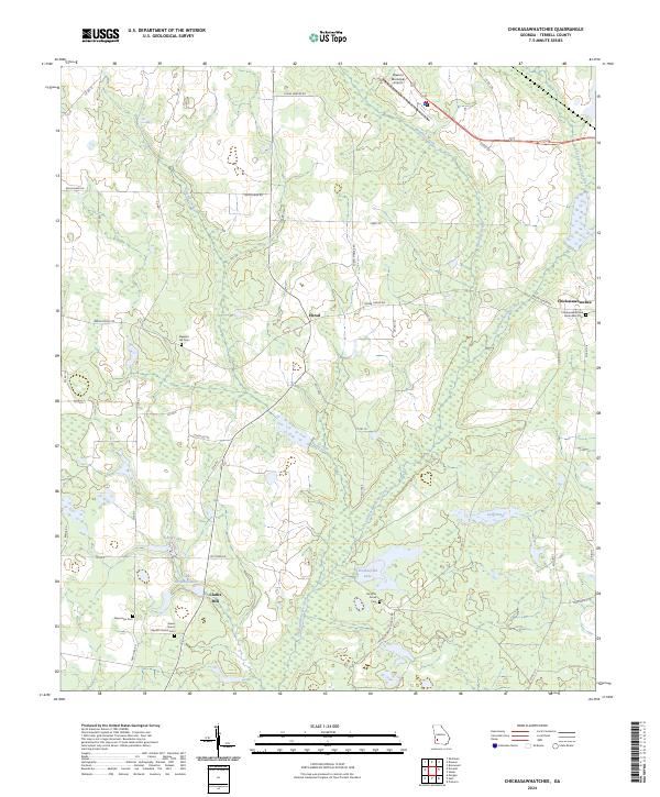 Chickasawhatchee topographic map thumbnail