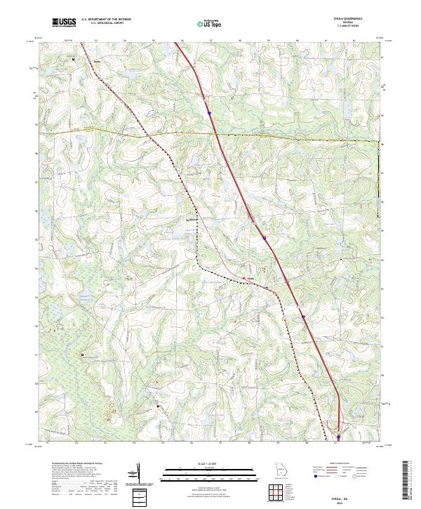 Chula topographic map thumbnail