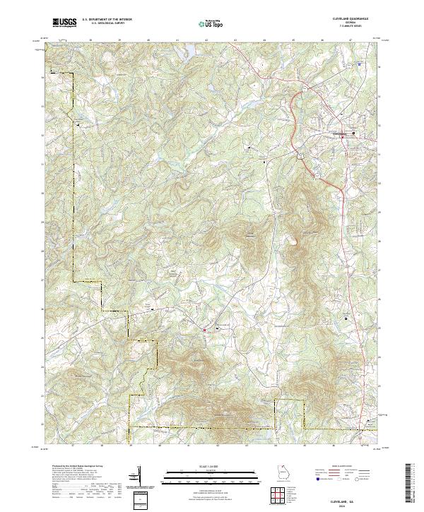 Cleveland topographic map thumbnail