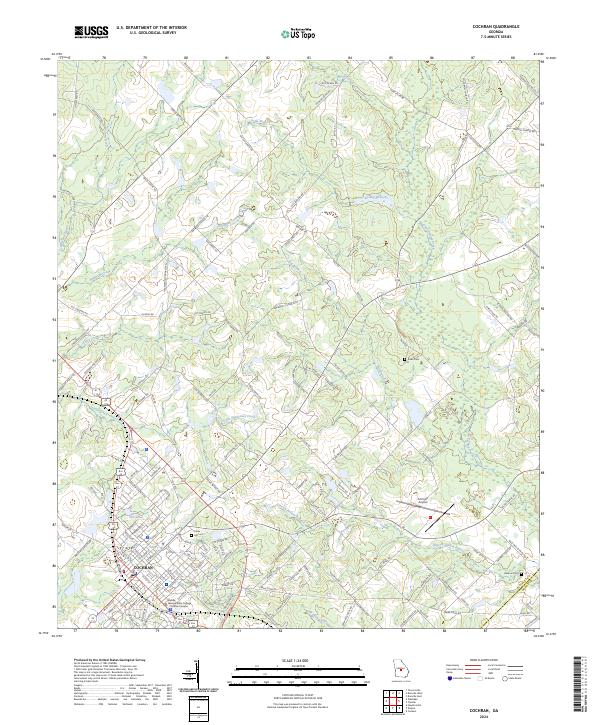 Cochran topographic map thumbnail
