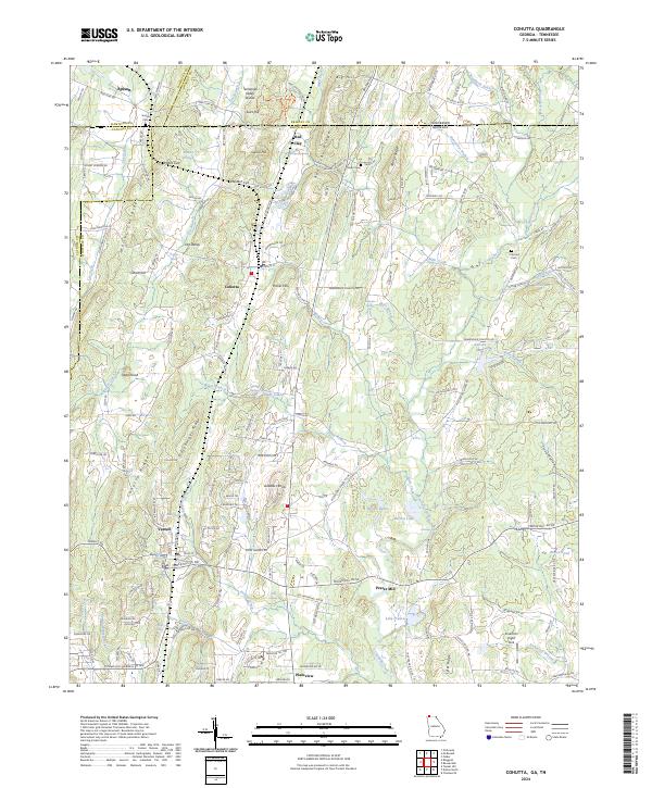 Cohutta topographic map thumbnail