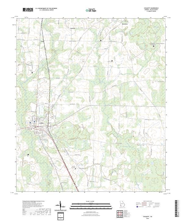 Colquitt topographic map thumbnail