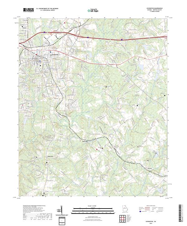 Covington topographic map thumbnail