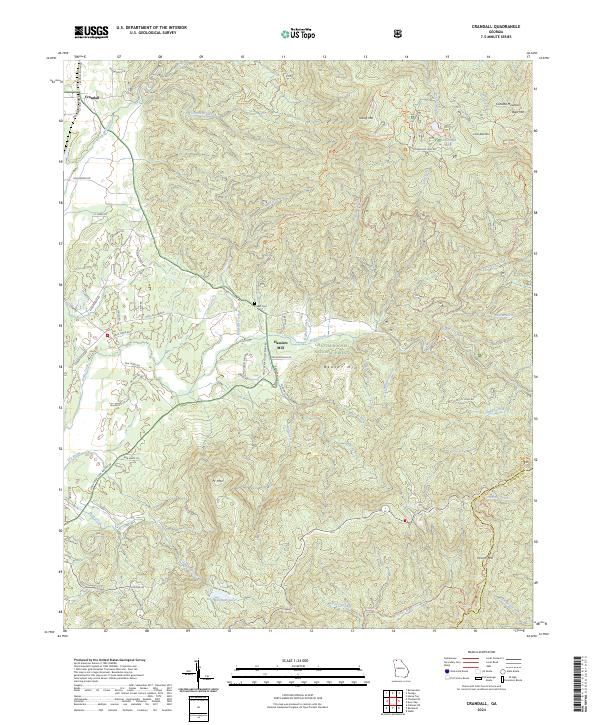 Crandall topographic map thumbnail