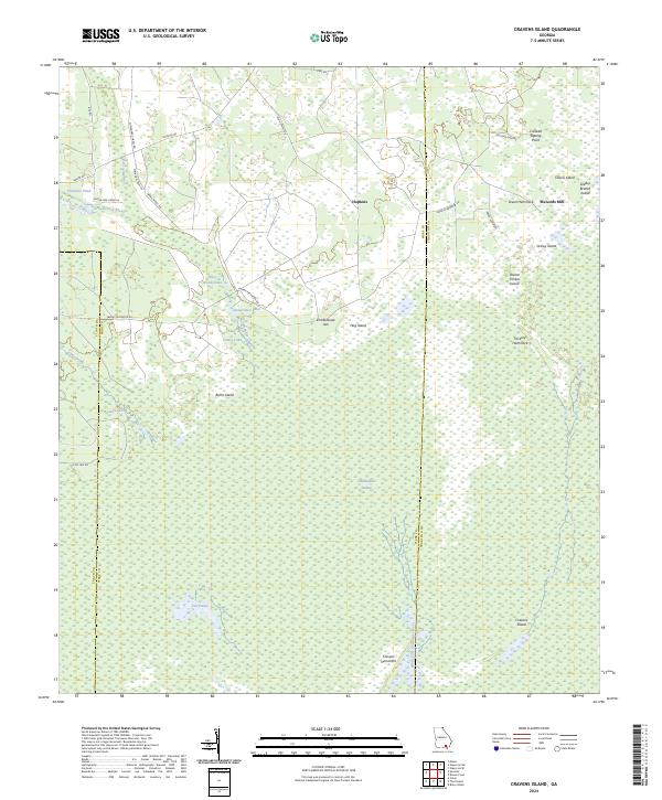 Cravens Island topographic map thumbnail